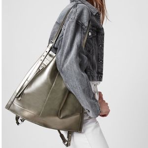 All Saints Alpha Leather Backpack